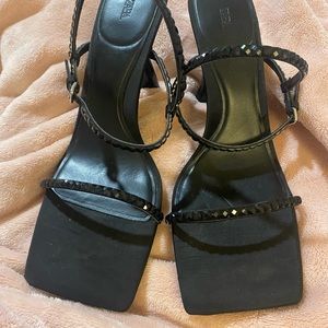 Zara strappy black heels